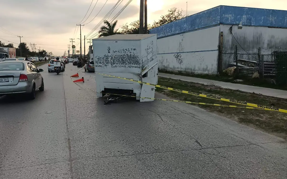 Muere obrero en un taxi al ser chocado por remolque cerca de Arboledas en Altamira Miguel Díaz (5)